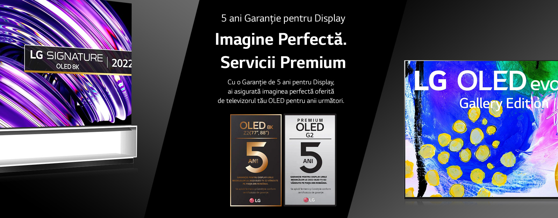 5 ani garanție LG OLEG TV