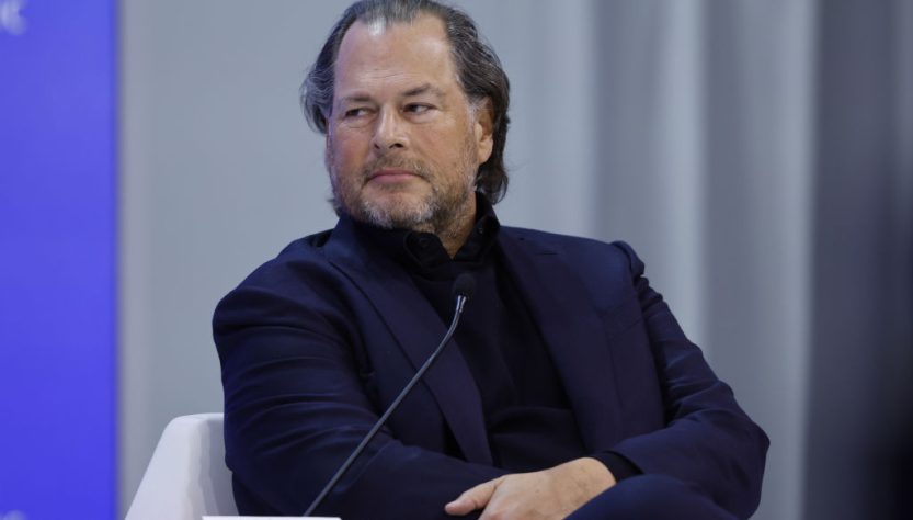 Salesforce Chief Executive Officer Marc Benioff expresses regret for stating that the National Guard was required in San Francisco.