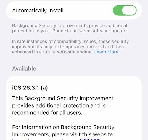 Apple launches initial ‘background security’ update for iPhones, iPads, and Macs to address Safari issue