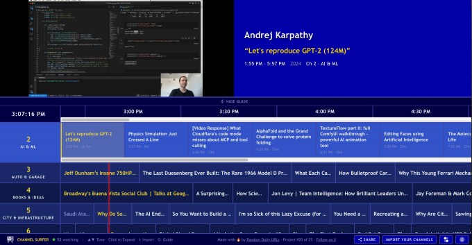 Channel Surfer allows you to enjoy YouTube as if it were traditional cable TV.