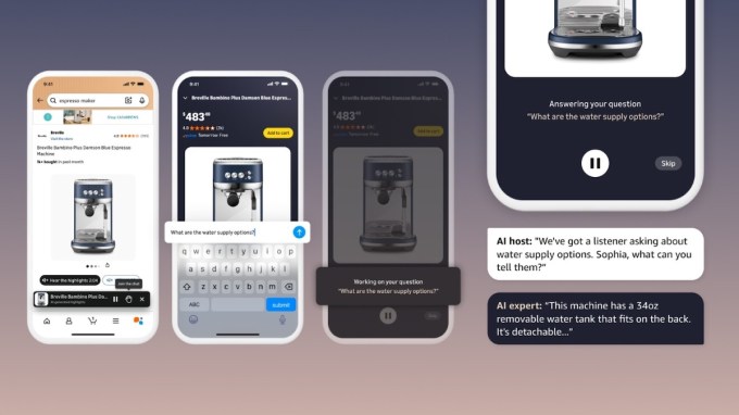 Amazon introduces an audio Q&A feature driven by AI on product pages