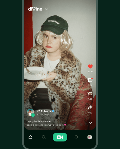 Jack Dorsey-supported Vine revival Divine is now available to the public.