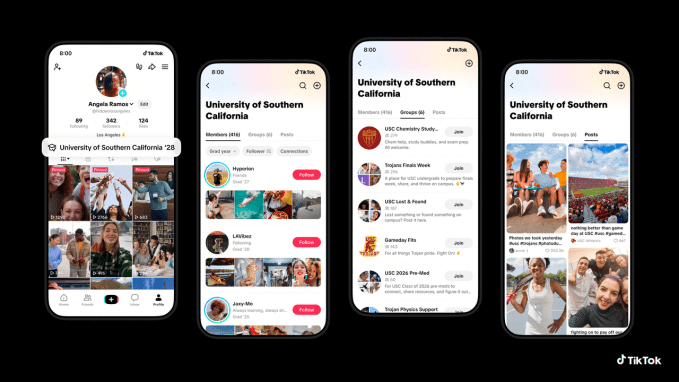 TikTok's latest 'Campus Hub' presents college group discussions and news feeds
