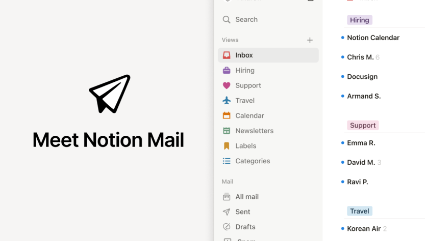 Notion Mail ceases operations following agent acquisition