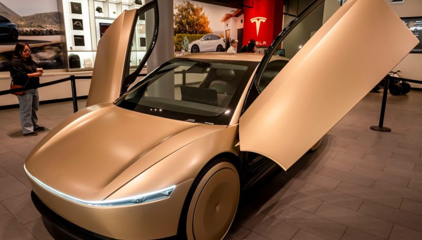 Tesla begins trials of the Cybercab in Austin, featuring no pedals or steering wheel.