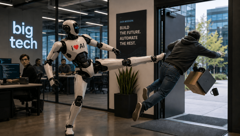 Each significant tech downsizing in 2026 that has referenced AI