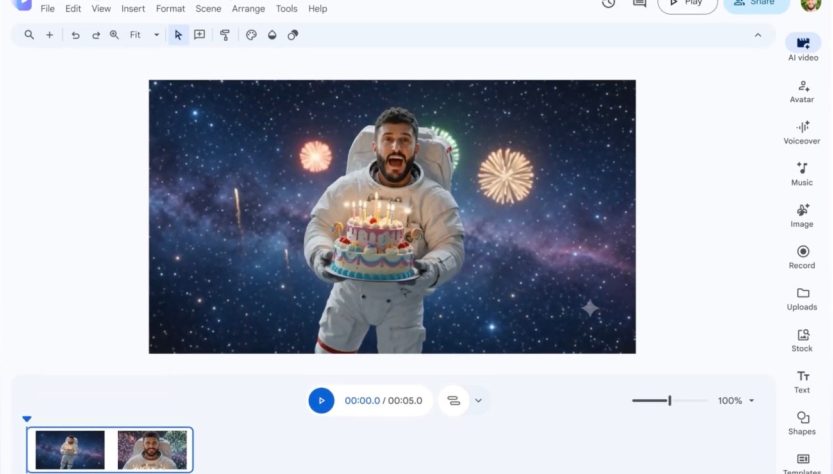 Google Vids now allows you to feature in your personalized AI videos