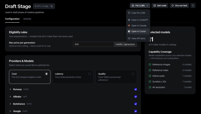 Runway unveils AI model router as the generative media space becomes saturated.