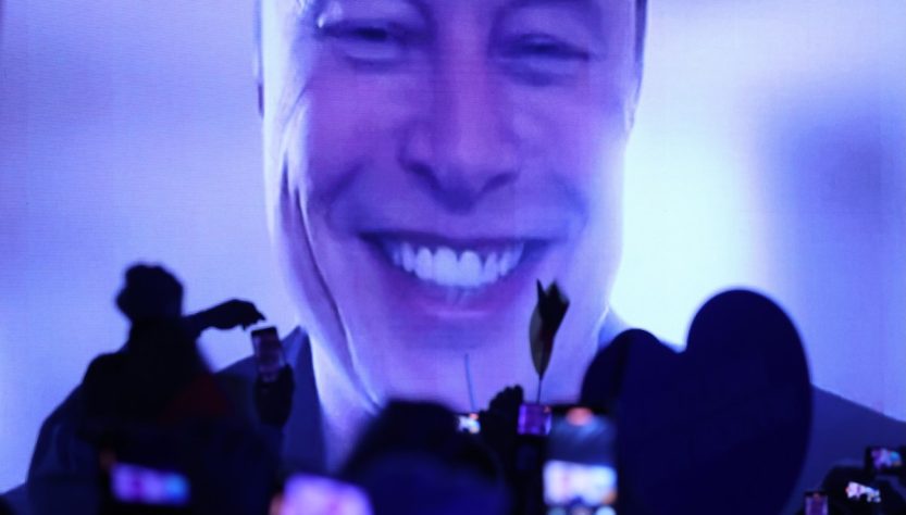 Elon Musk consistently surpassed his executives during SpaceX's inaugural earnings call.