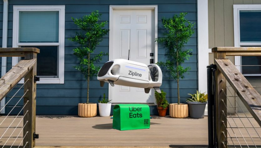 Uber adds Zipline drones to its Eats delivery network