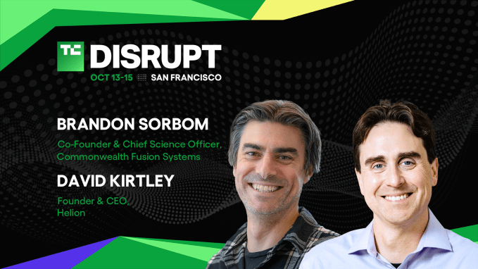 Commonwealth Fusion Systems' Brandon Sorbom and Helion's David Kirtley discussing the integration of fusion energy into the grid at TechCrunch Disrupt 2026